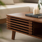 MAISONARIA Living Room Table Sets of 4, Mid Century Coffee Table & TV Stand & - Image 9