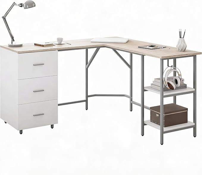 Techni Mobili L Shaped Desk by TechniMobili