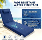 Chaise Lounge Cushion for Outdoor Furniture, Waterproof, Fade-Resistant and - Image 3