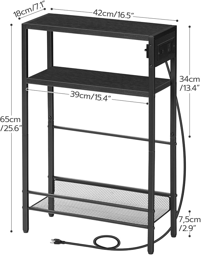 HOOBRO Small Narrow Side Table - Image 3