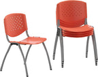 Flash Furniture HERCULES -5 Pack 880 lb. Capacity Orange Plastic Stack Chair | by FlashFurniture
