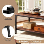 ZenStyle Industrial Coffee Table - Image 9
