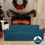 Easy-Going Stretch Oversized Sofa Couch Slipcover Washable Peacock Blue | - Image 2