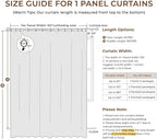 INOVADAY Linen Textured 100% Blackout Sliding Door Curtains 102x84 | Midnight - Image 7