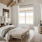 Extra Wide 100% Blackout Linen Curtains - Image 8