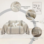 DREAMINGO Chenille Armchair Cover Jacquard Sofa Covers Washable Furniture - Image 4