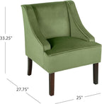 HomePop Velvet Swoop Arm Living-Room-Chairs - Image 3