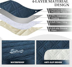 Genina Waterproof Recliner Chair Covers, Recliner Cover - Image 4