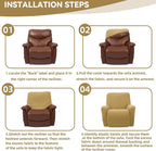 Cupuamon Recliner Chair Covers, Lazy Boy Recliner Covers Stretch Reclining - Image 6