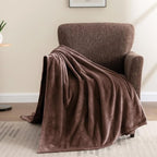 BEDELITE Fleece Blanket Soft Plush Full Bed Blanket Brown 84"x90" | Ultra Soft - Image 6