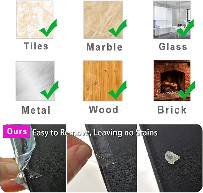 Edge Protector 100% Silicone, Baby Proofing Clear Table Corners Guards - Image 4