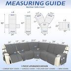 Arfntevss Recliner Sectional Couch Covers 1OO% Waterproof L Shape Sofa Cover - Image 2