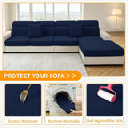 XINEAGE Chaise Cover for L Shaped Sofa, Sectional Couch Covers for Pets - Image 6