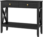Lomojo Console Table, Sofa Table 13.8" D x 39.37" W x 31.5" HEntryway Table - Image 7