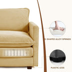 ROWHY 78'' Sectional 2 Seat Cloud Loveseat - Image 4