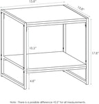 Furinno FM19122GYW Camnus Modern Living 2-Tier End Table, French Oak Grey - Image 3