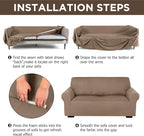 Peryiter 3 Pcs Couch and Loveseat Covers Set Sofa Cover - Image 3