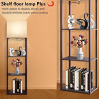 RUNTOP Plus - Floor Lamp with Shelves, Wide Shelf Lamp, Shelf Floor Lamp with - Image 4