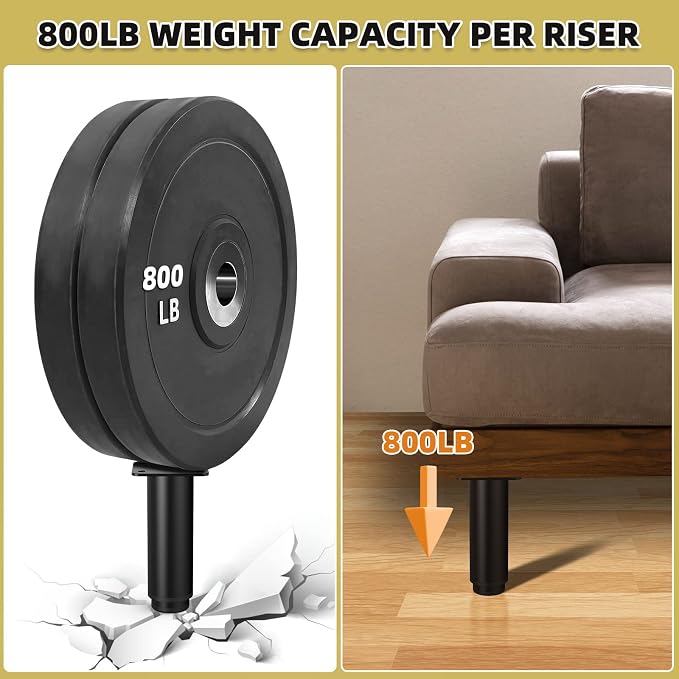 5"-9" Metal Adjustable Legs, Adjustable Height Replacement Legs - Image 5