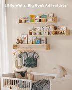 G&W Gruwald Nursery Book Shelves, Wall Bookshelf, Book Shelf - Image 5