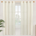 YoungsTex 72 Inch Length Natural Linen Curtains by YoungsTex