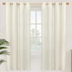 YoungsTex 72 Inch Length Natural Linen Curtains by YoungsTex