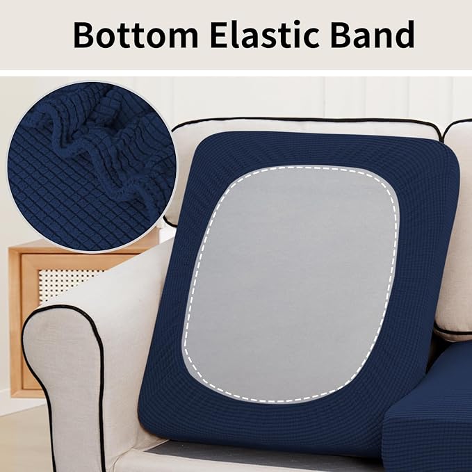 Easy-Going Stretch Individual Oversized Couch Cushion Cover Sofa Seat Furniture - Image 4