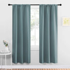 NICETOWN Greyish Blue Blackout Curtains Panels by NICETOWN