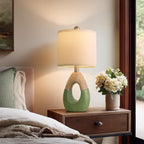 OYEARS 19" Table Lamps Set of 2, Bedside Lamps - Image 2