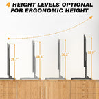 Universal TV Stand Mount for 24-80 inch Flat or Curved TVs, Height Adjustable - Image 5