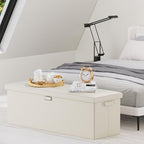 DocSafe Storage Ottoman Bench, Fireproof＆Waterproof Folding Bench - Image 2