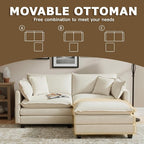 78” Modular Sectional Sofa, L Shaped Cloud Couch - Image 5