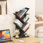 SHEEPAM 5 Tier Tree Book Shelf, Small Desktop Bookshelf - Image 5