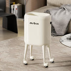 MRBIN Office Trash Can with Lid, Small Bathroom Automatic Adsorption Open Top by mrbin