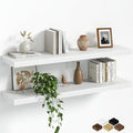 Fun Memories Floating Shelves for Wall, 36 Inch Long Set of 2 Rustic Wood Wall by FunMemories