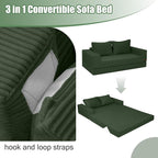 COMAX Convertible Sofa Bed Queen, Corduroy Folding Floor Couch Pull Out Couch - Image 7