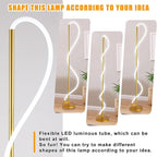 Modern LED Gold Floor Lamp, 3-Level Dimmable Flexible DIY Modeling Tall - Image 3