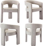 BESTANO Set of 4 Modern PU Leather Upholstered Dining Chairs - Image 7