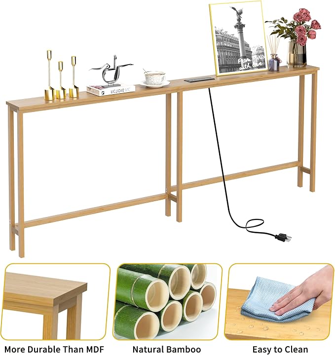 VASMIA 70.9 Inch Narrow Console Table - Image 5