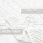 Exclusivo Mezcla Large Waffle Fleece Throw Blanket - Image 4