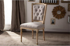Baxton Studio Estelle Shabby Chic Rustic French Country Cottage Weathered Oak - Image 2