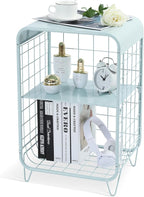 APEXCHASER Cute Nightstand, Metal Side Table, 3 Tier End Table by APEXCHASER