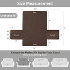 Soft Couch Cover 2 Cushion Sofa, Water-Repellent Sofa Slipcovers - Image 7
