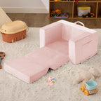 Kids Couch, 2-in-1 Toddler Chair Comfy 1-3 Years, Convertible Kids Chair - Image 7