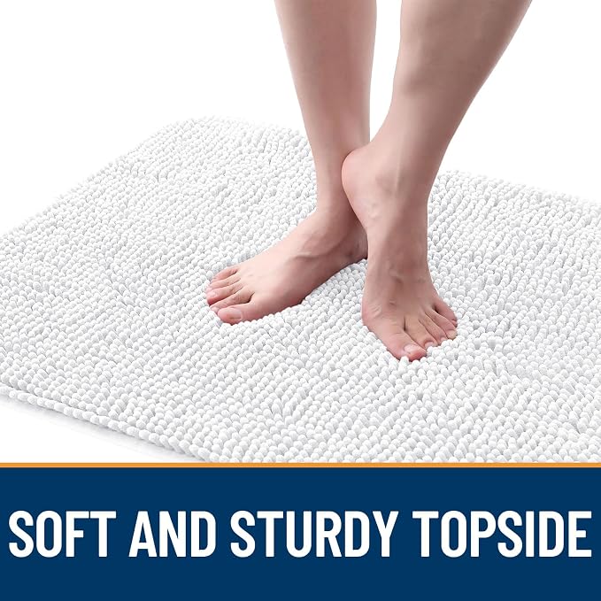 OLANLY Dog Door Mat for Muddy Paws 30x17, Super Absorbent Chenille Mud Mat | - Image 4
