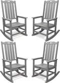 THOEOE Oversized Rocking Chair Set of 4, Outdoor Rocking Chair by THOEOE