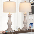 Cinkeda 29" Tall Table Lamp for Living Room Set of 2, Vintage Bedside by Cinkeda