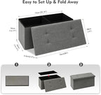 B FSOBEIIALEO Storage Ottoman - Image 3