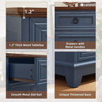 Joaxswe Farmhouse 5 Drawer Dresser - Image 8
