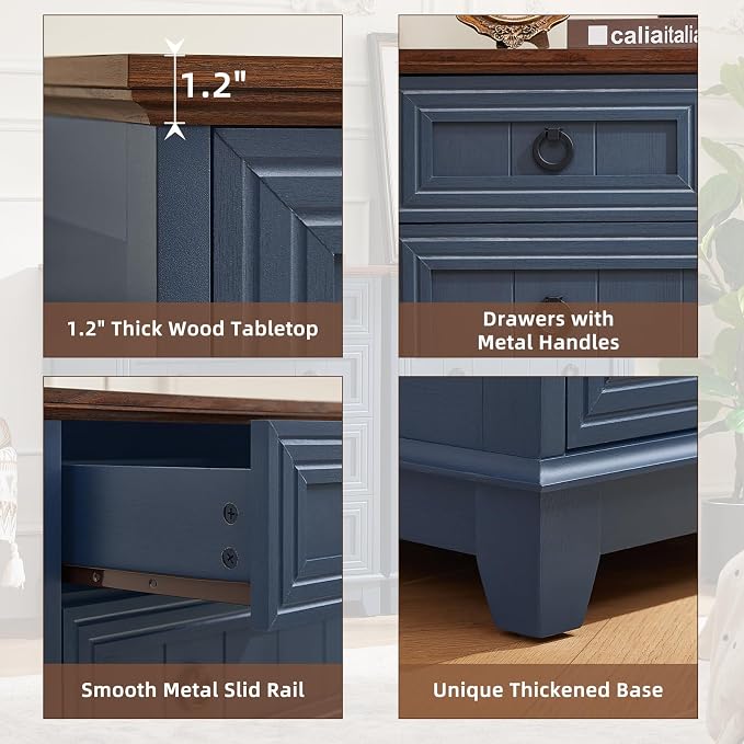 Joaxswe Farmhouse 5 Drawer Dresser - Image 8